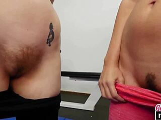 alix lovell enjoys sensual lesbian workout session