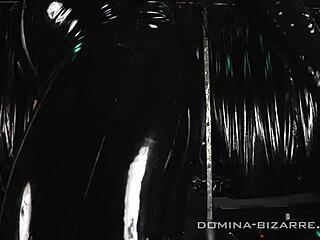 Lady christina explores her latex bondage desires
