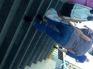 upskirt view captured in minsk city streets today
