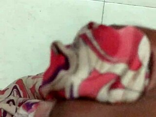 Indian neighbor saree moment