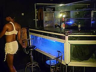 bella habibis tight pussy out with a hard pounding after a few drinks on the house