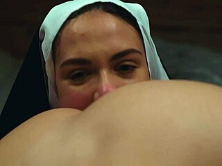 futanari nun blowjob with vixi rafi and nata gold