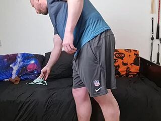 housemate caught wanking with dirty panties