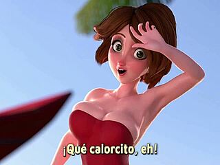 aunt cass armpit scene in cartoon