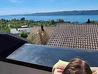 I Fuck My German Girlfriend Doggystyle Outdoors With Cum On Ass