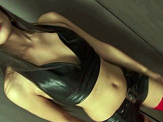 A striptease and pussy eating are needed to ease the asian hottie into rough penetration