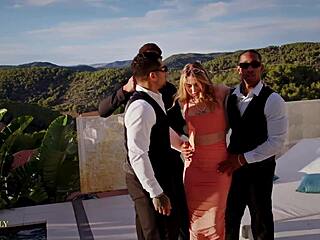 Tina Snow Pissed On In BBC Photoshoot Gangbang