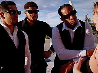 Tina Snow Pissed On In BBC Photoshoot Gangbang