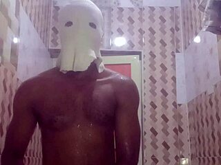 Casual shower session with friends